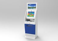 RFID Card Free Standing Kiosk , Auto Scanner A4 Laser Printer