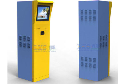Parking Ticket Vending Machine Half Outdoor Kiosk With Member Card Credit Card Reader
