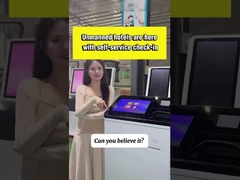 آلة تسجيل الدخول الذاتي في الفندق بدون طيار