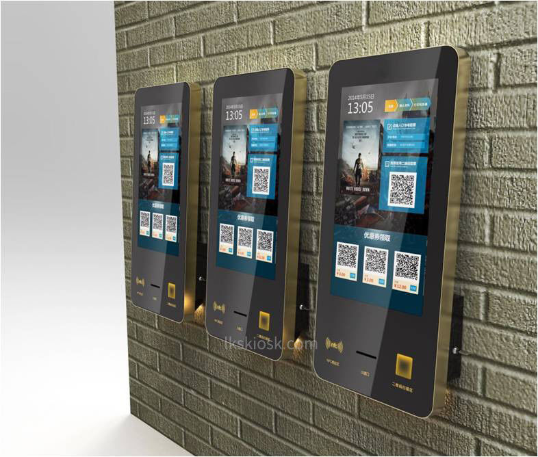 Indoor Self Service Kiosk 32 Inch Touch Screen For Banks / Hotel / Restaurant