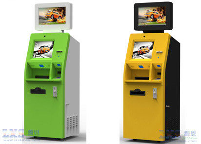 A4 طابعة ليزر شاشة مزدوجة الصحة آلة كشك ، شاشة تعمل باللمس كشك الآلي