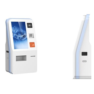 كشك الخدمة الذاتية للمستشفى مع طابعة تقارير قارئ بطاقة RFID الطبية