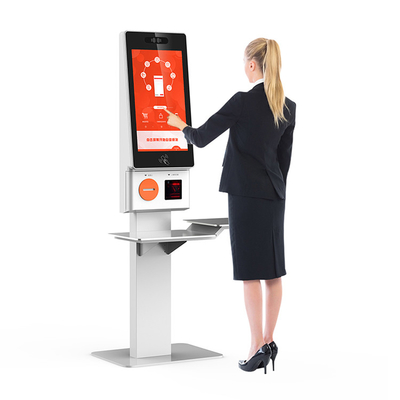 MSR / IC / NFC Card Reader Self Service Checkout Kiosk مع وظائف متعددة